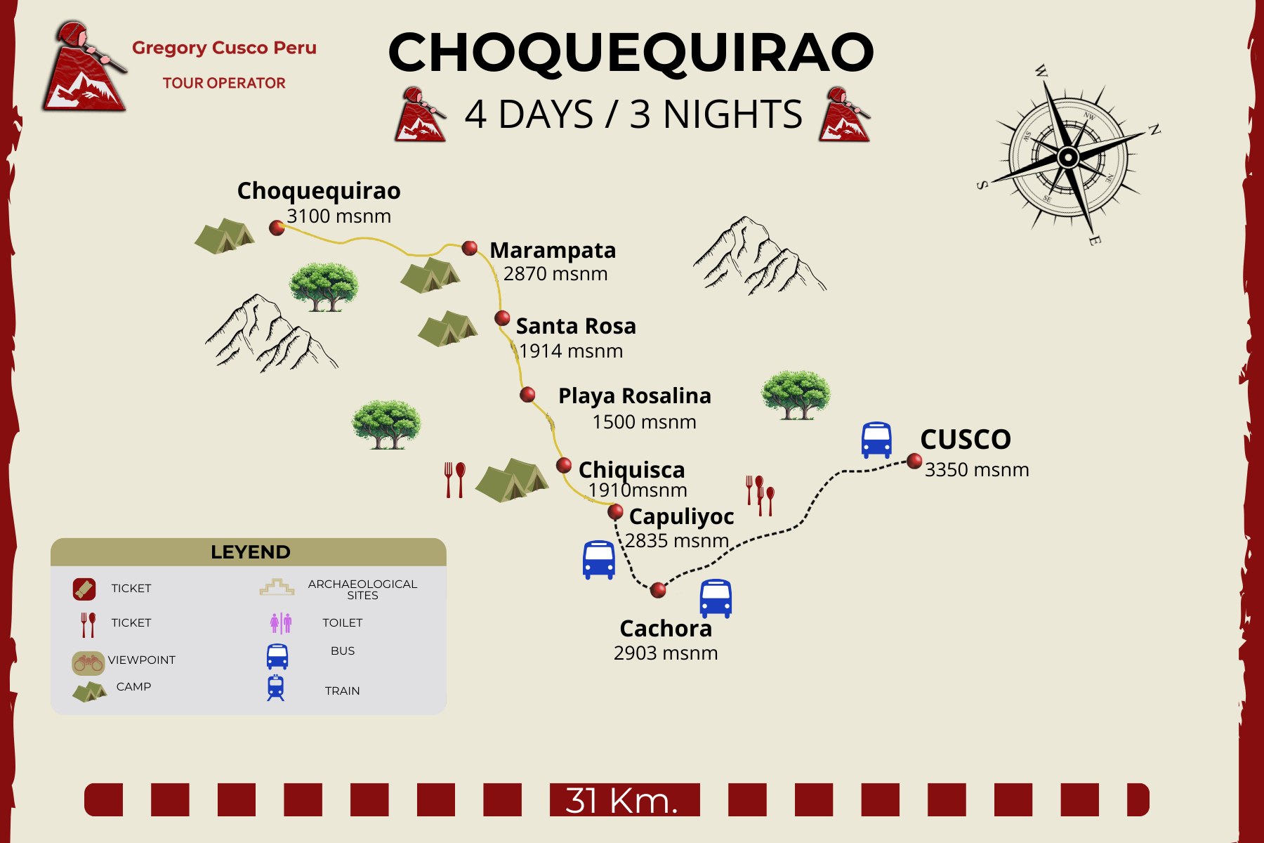 mapa choquequirao